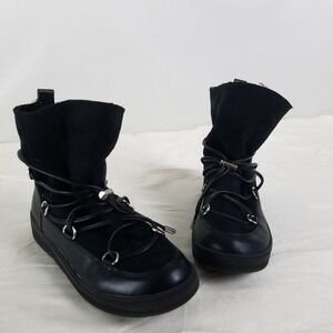 Mi Im Boots Womens‎ 7 Black Booties Tassled Lace Up Shoes